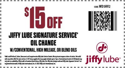 Jiffy lube deals oil change price